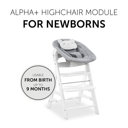 Hauck - Alpha+ 2-Piece Newborn Set - White & Nordic Grey