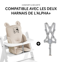 Compatible avec les harnais de la chaise Alpha+