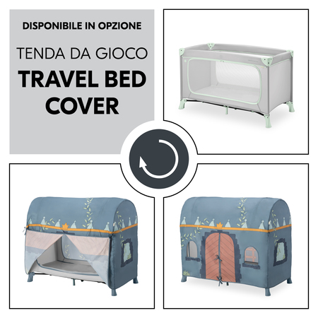 Con la Travel Bed Cover per la tenda da gioco