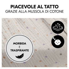 Piacevole riposo grazie alla morbida mussola