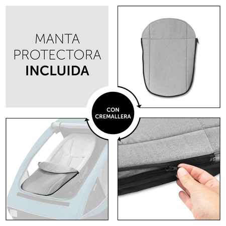 Incluye fundas protectores para las piernas