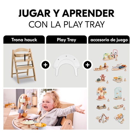 Jugar y divertirse con la bandeja de juego