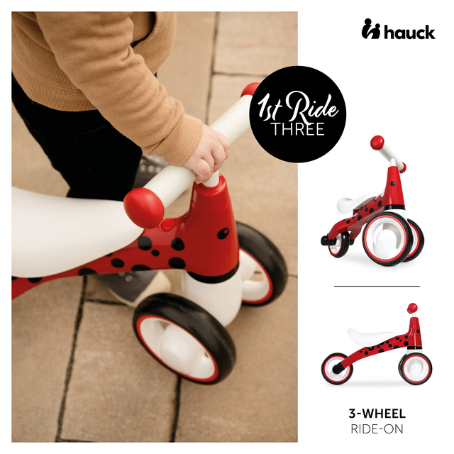 1st Ride Three hauck 4894352803015 Ladybug Red