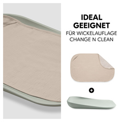 Ideal geeignet für Wickelauflage Change N Clean