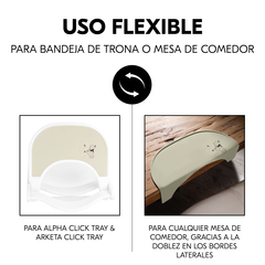 Uso flexible en bandeja de trona o mesa de comedor
