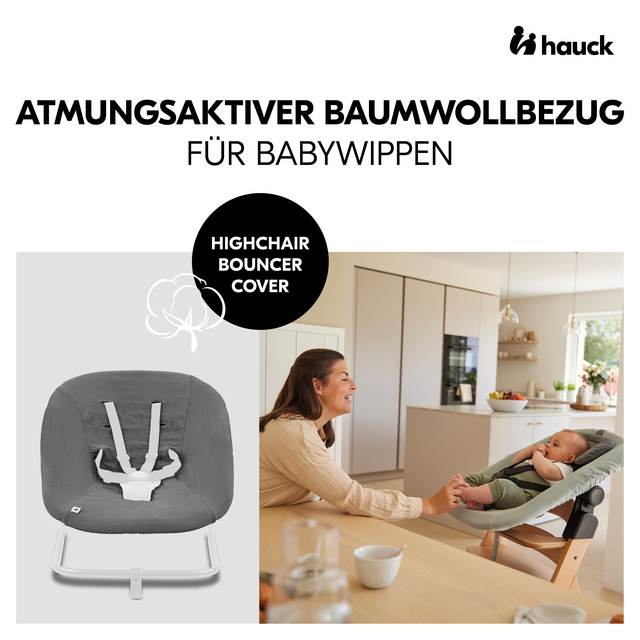 Highchair Bouncer Cover Dark Grey