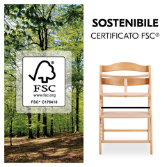 Legno di faggio sostenibile e certificato FSC®