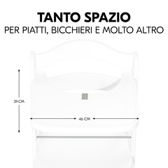 Tanto spazio per il bambino per mangiare e giocare
