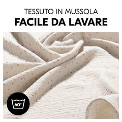 Tessuto di mussola lavabile in lavatrice