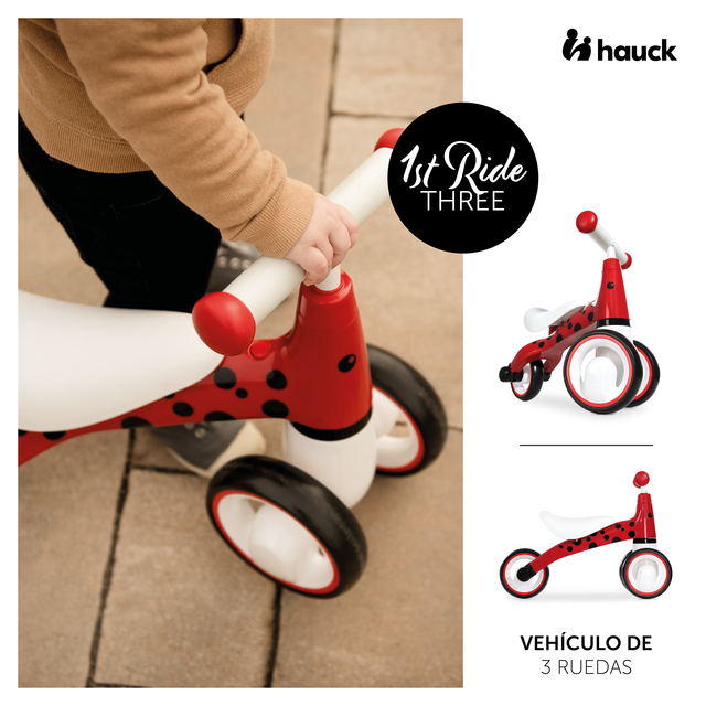 1st Ride Three hauck 4894352803015 Ladybug Red