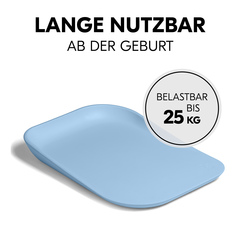 Lange nutzbar ab der Geburt bis zu 25 kg