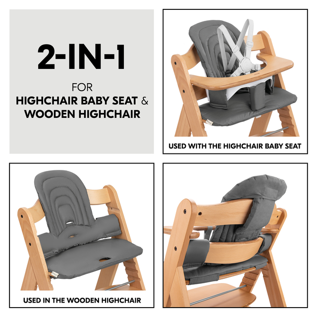 Highchair Baby Seat Pad Dark Grey