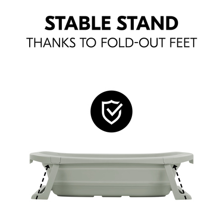 Stable stand thanks to fold-out feet