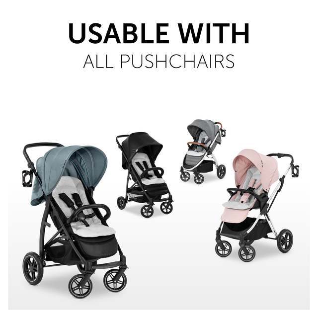 Pushchair Seat Liner  Light Grey