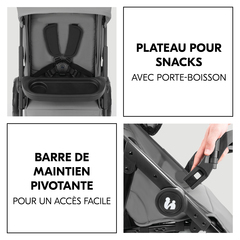 Barre de maintien pivotante avec plateau