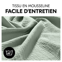 Tissu de mousseline facile à nettoyer