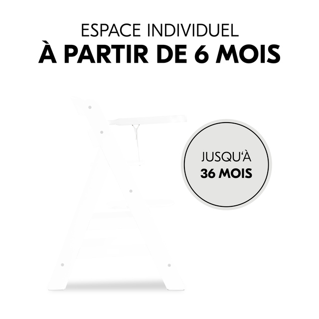 Alpha wooden tray White