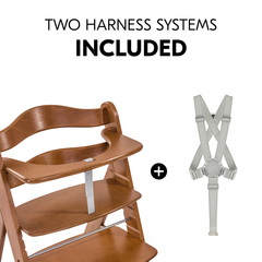 Elevated safety thanks to the inclued harness