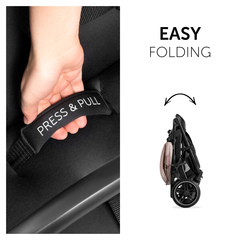 Compact one-hand folding within seconds