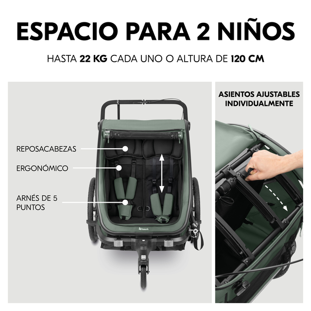 Bike N Walk Duo Dark Green