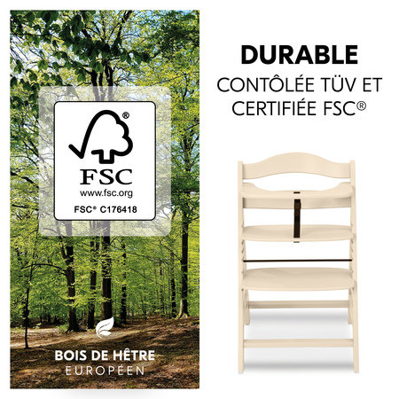 Bois de hêtre durable et certifié FSC®