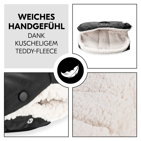 Weiches Handgefühl dank kuscheligem Teddy-Fleece