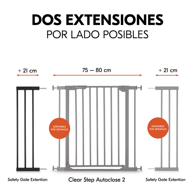Safety Gate Extension 21 cm Black