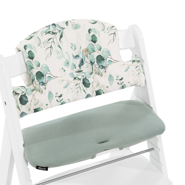 Highchair Pad Select  Jersey Leaves Mint