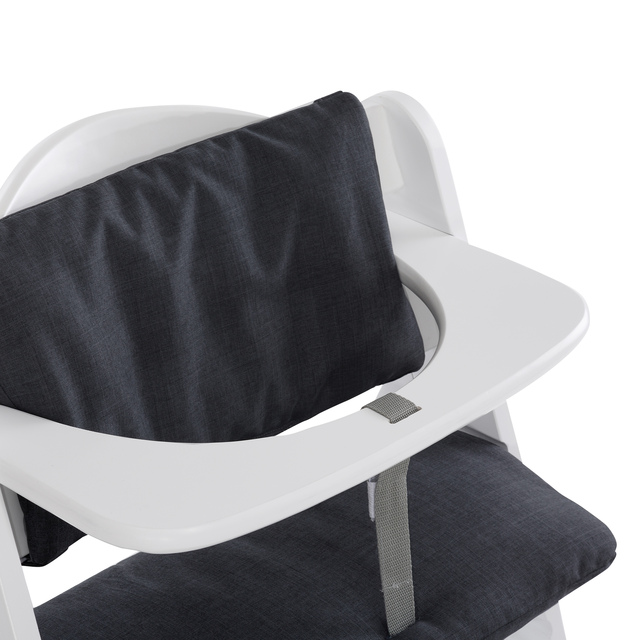 Highchair Pad Deluxe Melange Charcoal