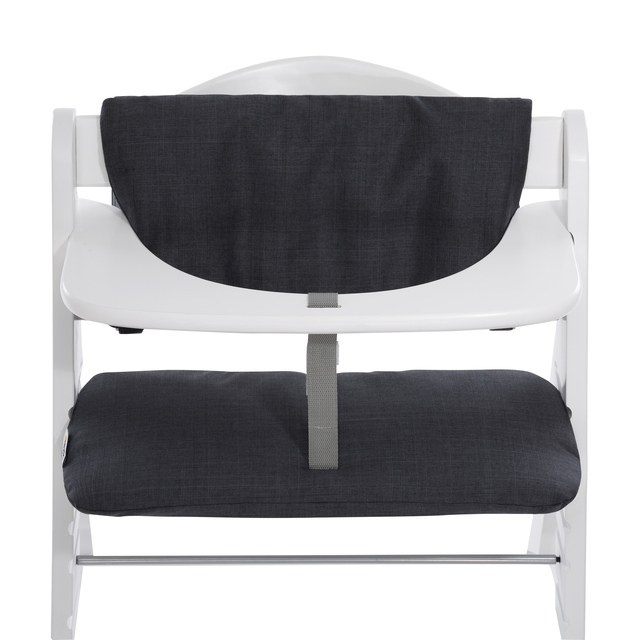 Highchair Pad Deluxe Melange Charcoal