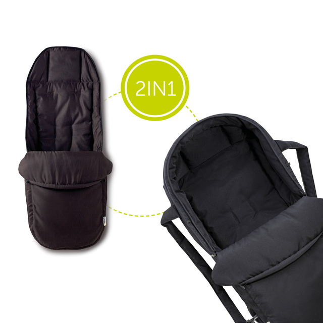2 in1 Carrycot Black