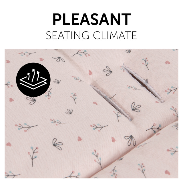 Pushchair Seat Liner  Flowers Rose