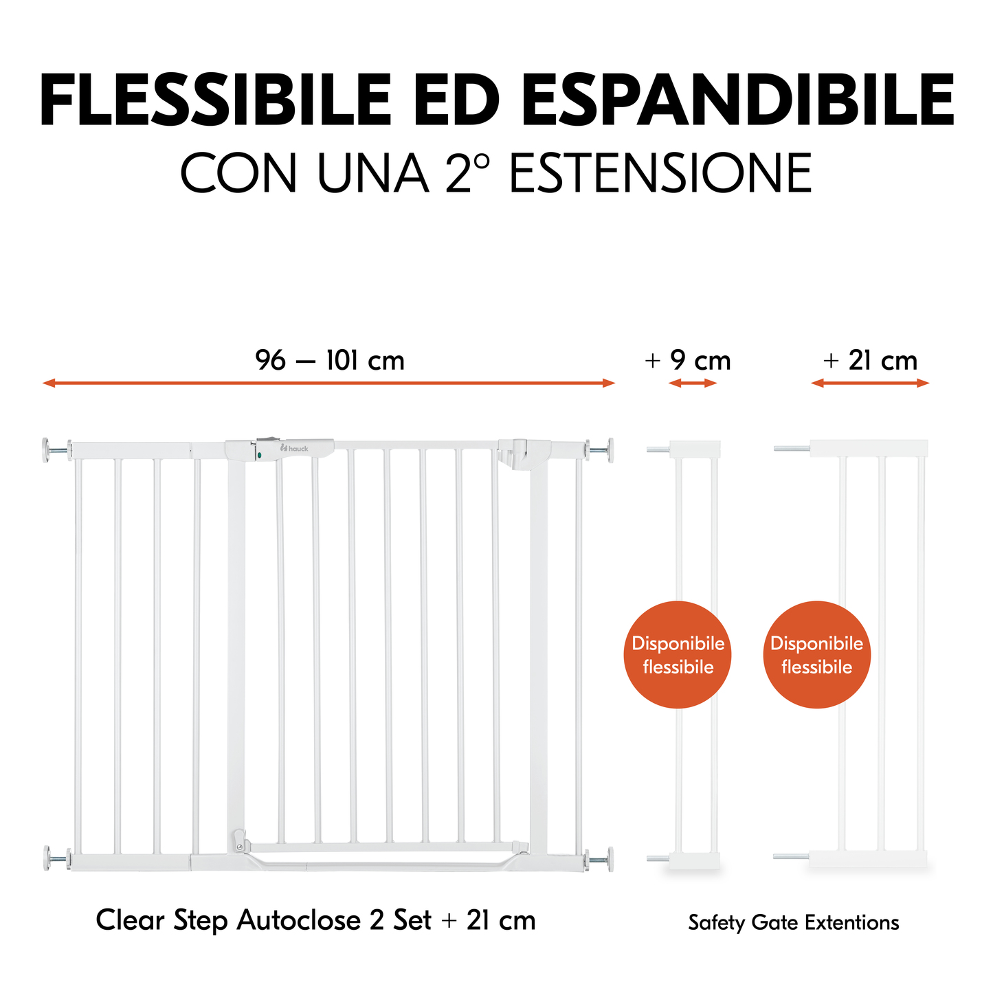 Clear Step Autoclose 2 Set +21 cm