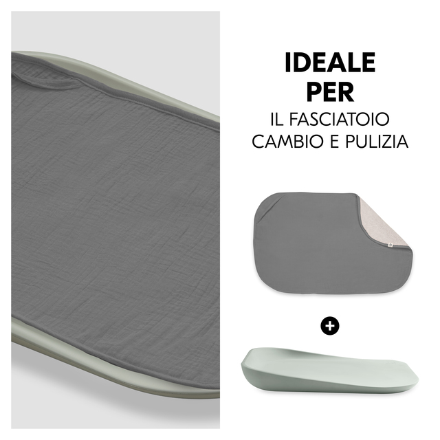 Changing Mat Liner Dark Grey