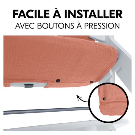 Fixation rapide et facile avec boutons à pression