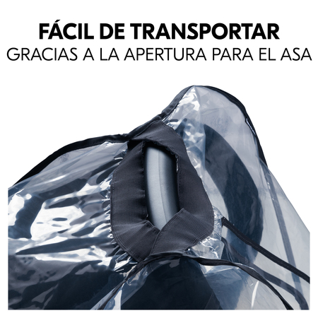 Fácil transporte gracias a la apertura para el asa