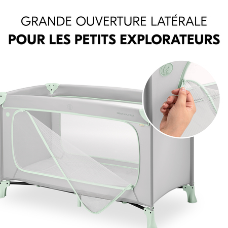 Ouverture latérale pour les petits explorateurs