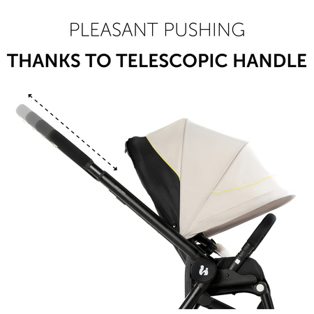 Pleasant pushing thanks to telescopic handle