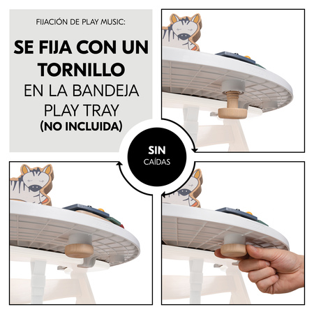 Fijación fácil y estable en la Play Tray