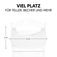 Viel Platz für dein Kind zum Essen und Spielen