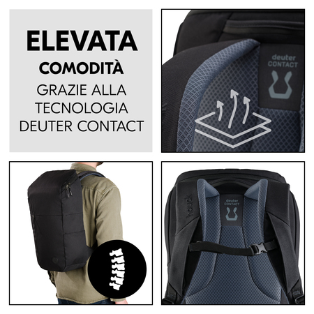 Alto comfort grazie alla tecnologia deuter CONTACT