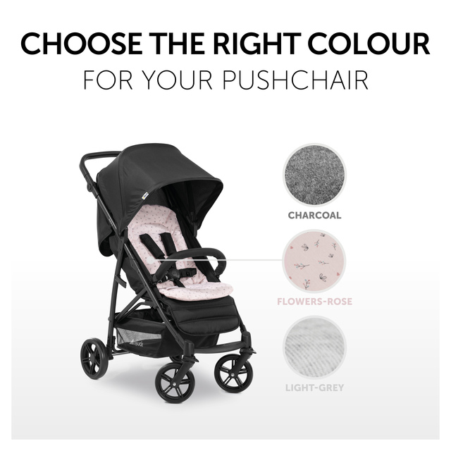 Pushchair Seat Liner  Flowers Rose