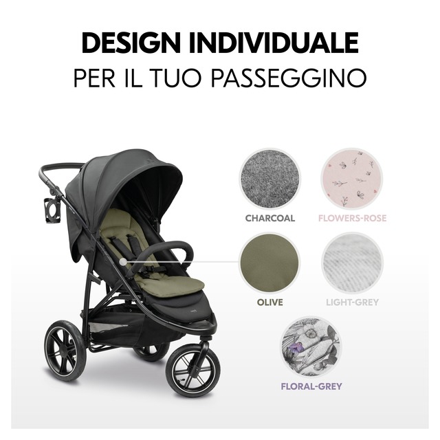 Pushchair Seat Liner  Olive