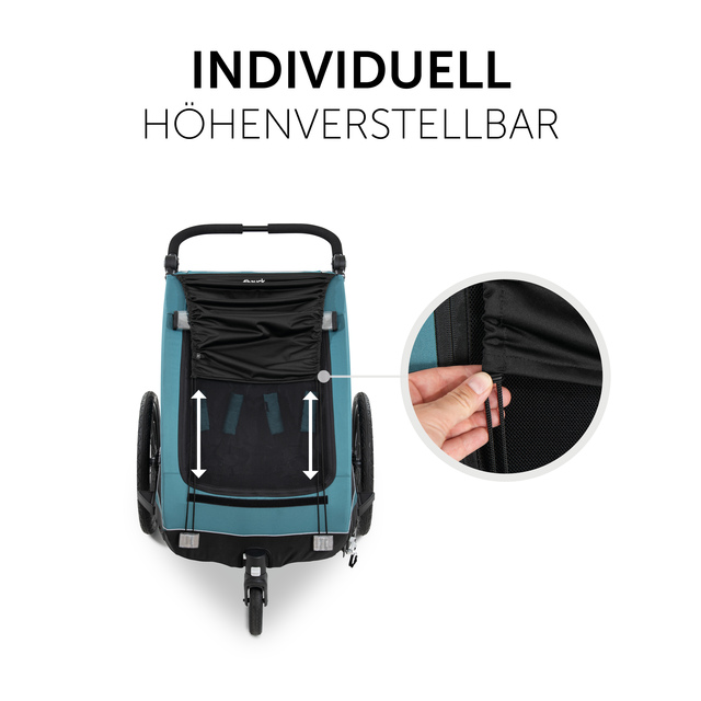Bike Trailer Sunshade Black