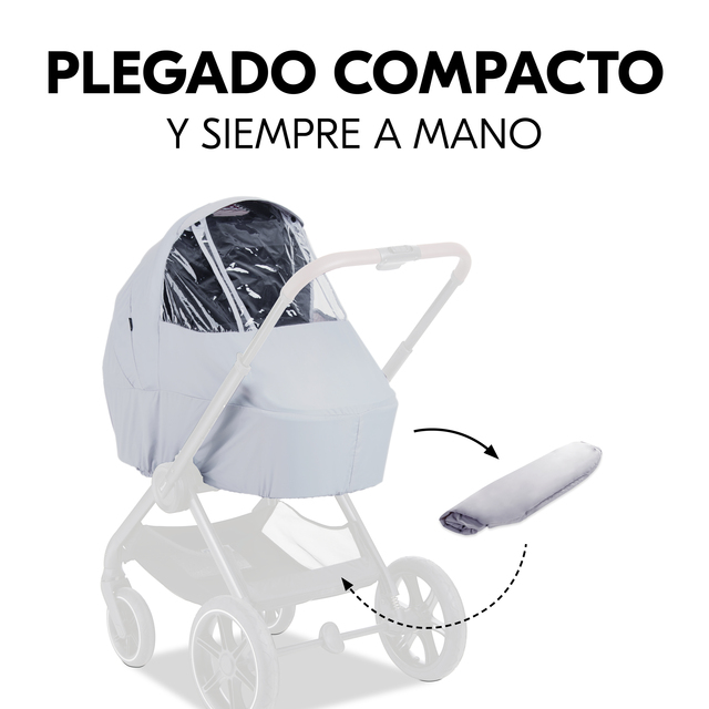2 in 1 Pushchair Raincover Grey
