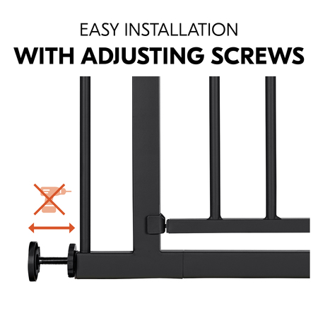 Clamping gate with pressure fastening