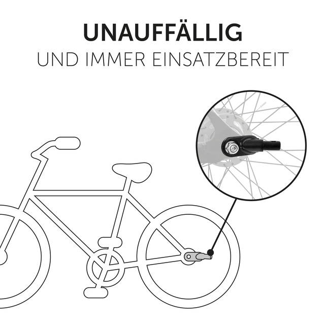Bike Trailer Hitch Metal Black