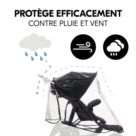 Protection efficace contre la pluie et le vent