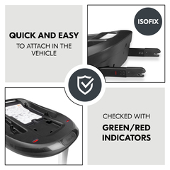 Quick and easy attachment in the vehicle
