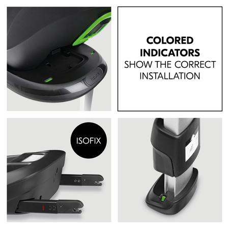 Reliable and easy installation by means of Isofix